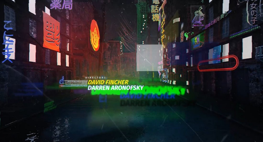 Cyberpunk Credits Templates for Premiere Pro