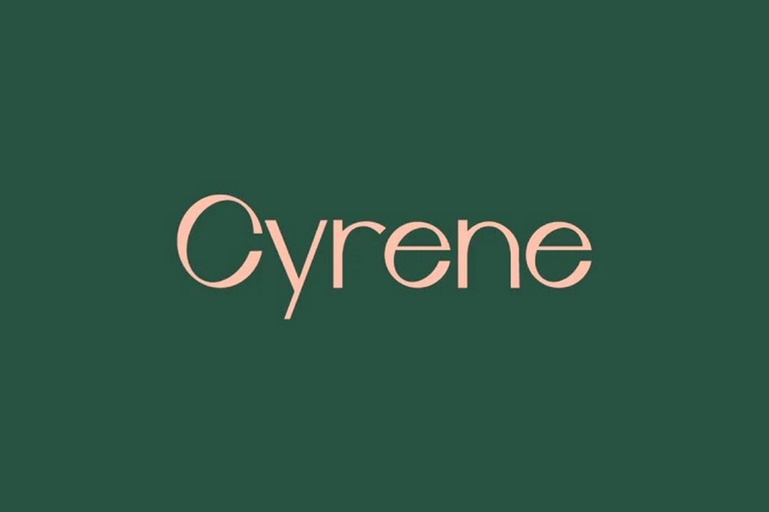 Cyrene - Free Elegant Font for Cricut