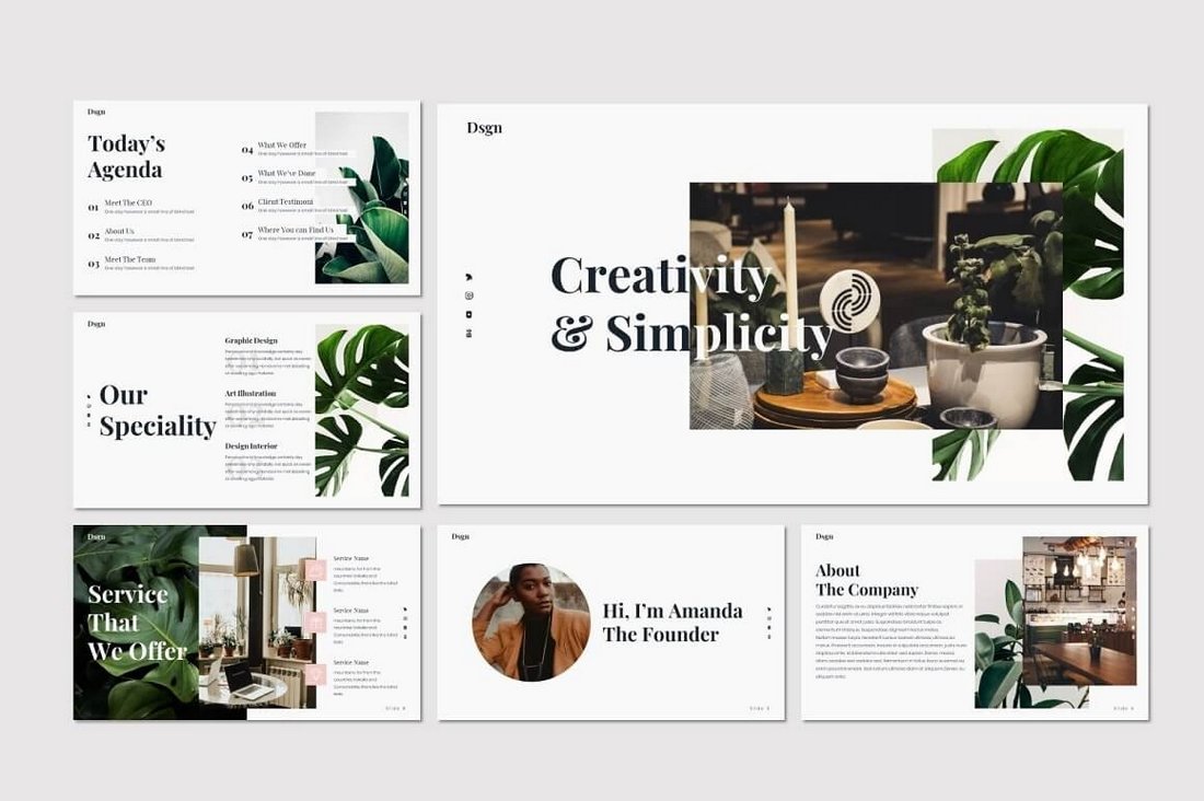 DSGN - Free Simple Lookbook Presentation Template