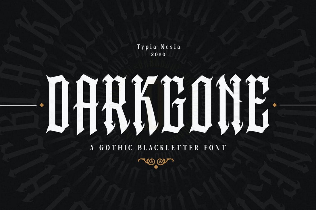 Darkgone - Font Logam Berat Gotik