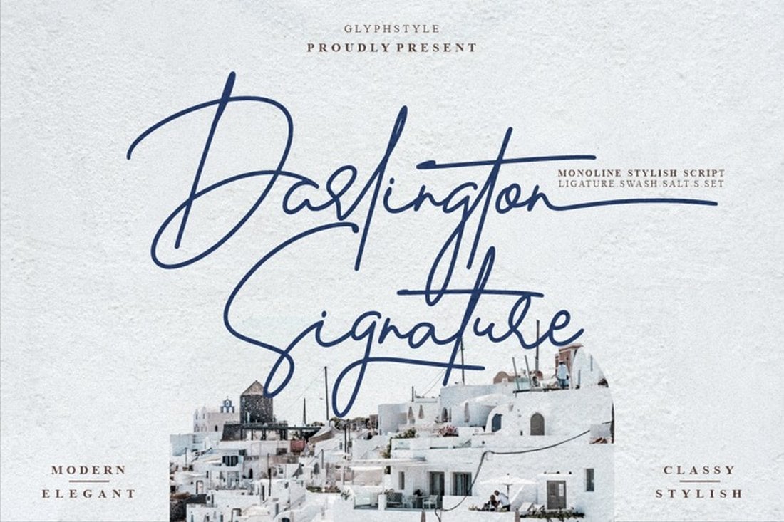 Darlington - Free Script Signature Font