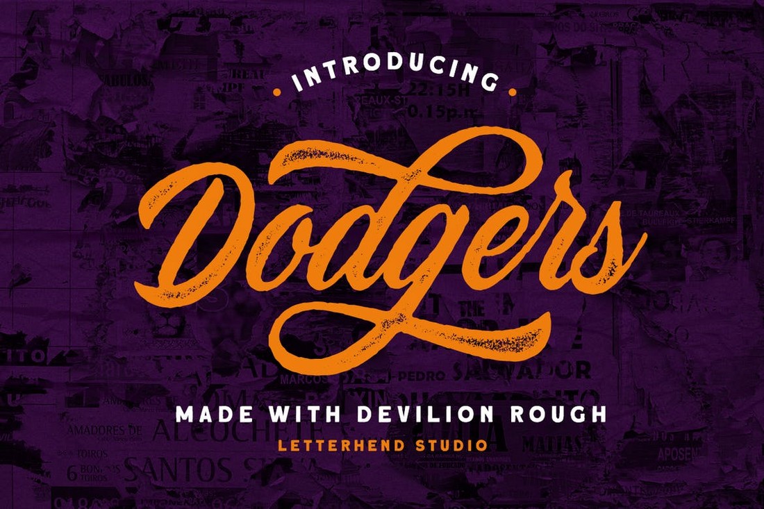 Devilion Rough Baseball Font