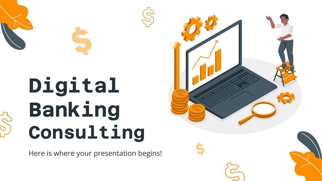 Digital Banking Consulting Free PowerPoint Template