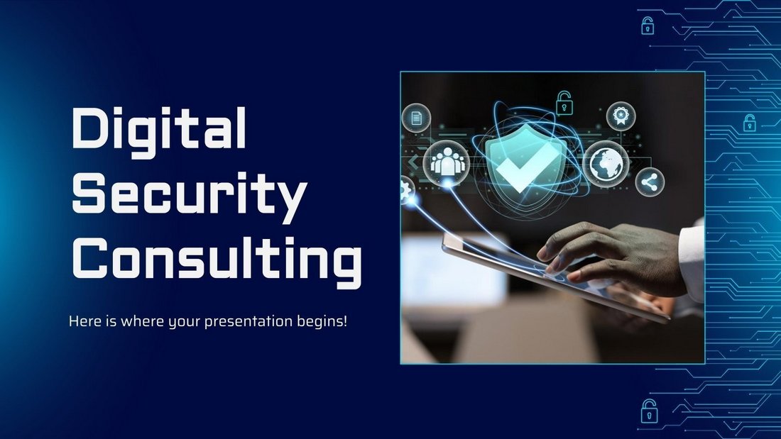 Digital Security Consulting Free PowerPoint Template