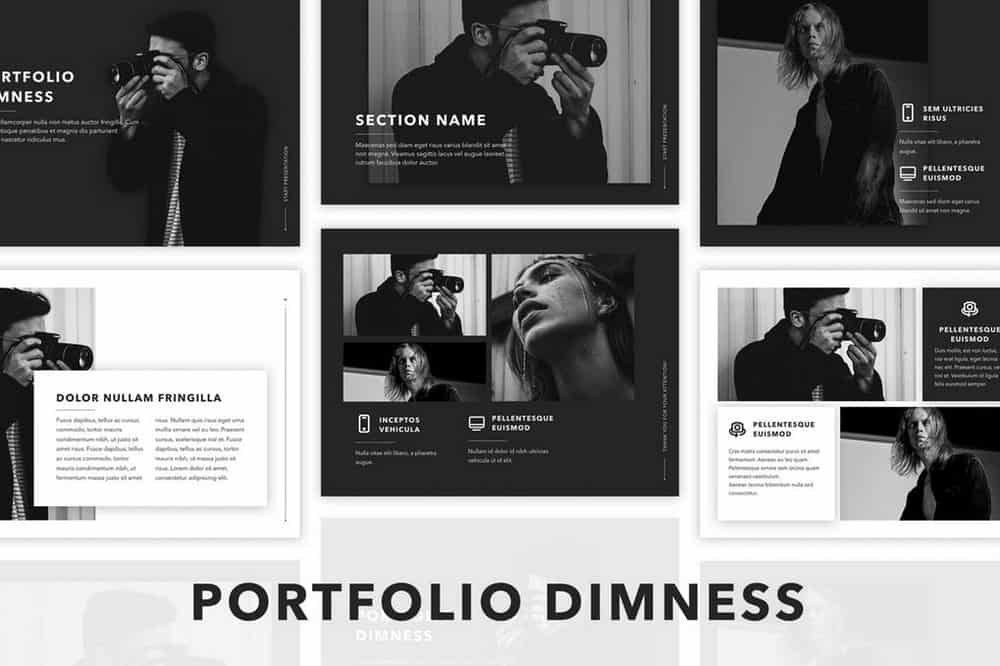 Dimness - Black and White Keynote Template