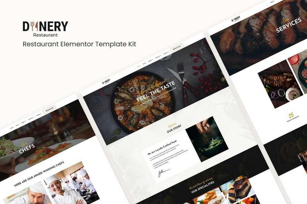 Dinery - Restaurant Elementor Template Kit