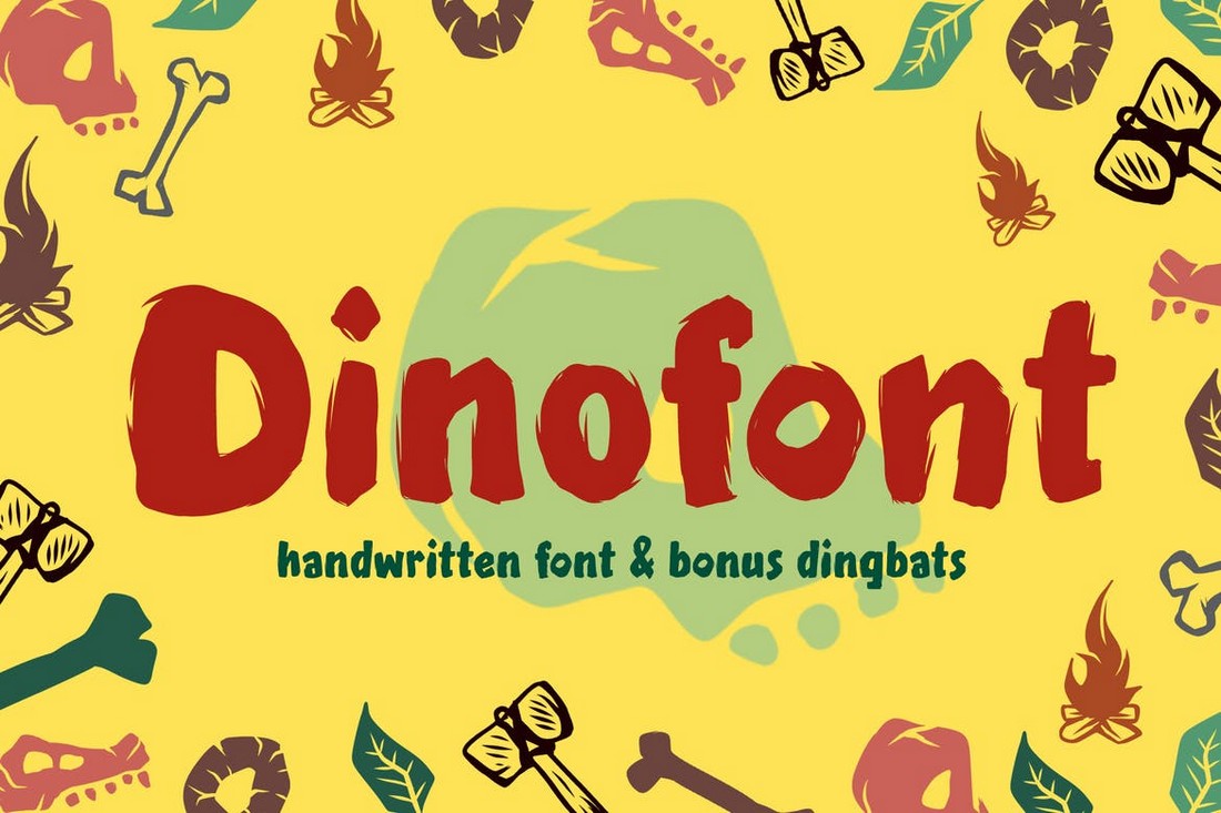 Dinofont - Kids Handwriting Font