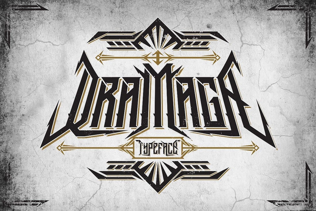 Dramaga - Heavy Metal Font