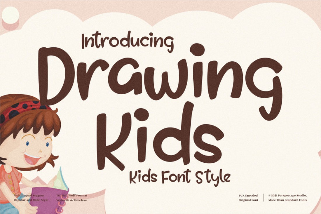 Drawing Kids - Free Child Font