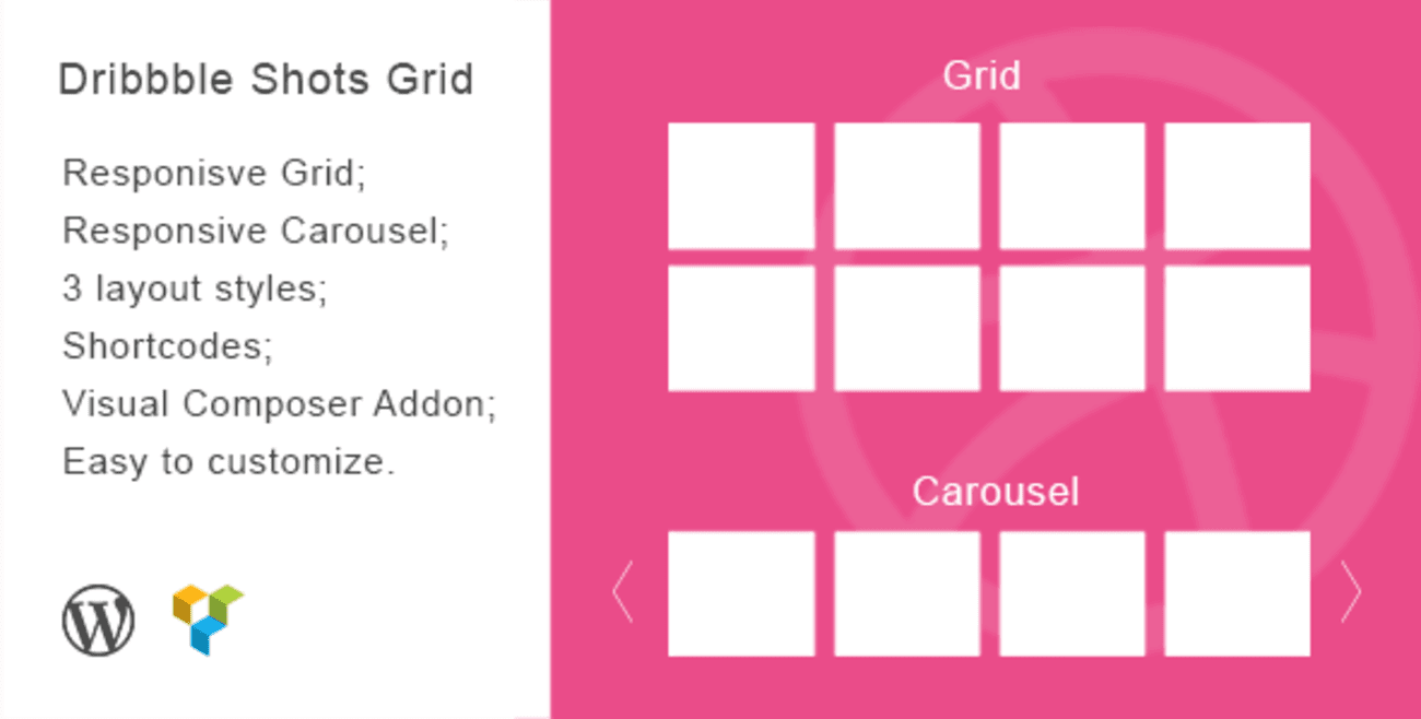 Dribbble Shorts Grid WordPress Plugin