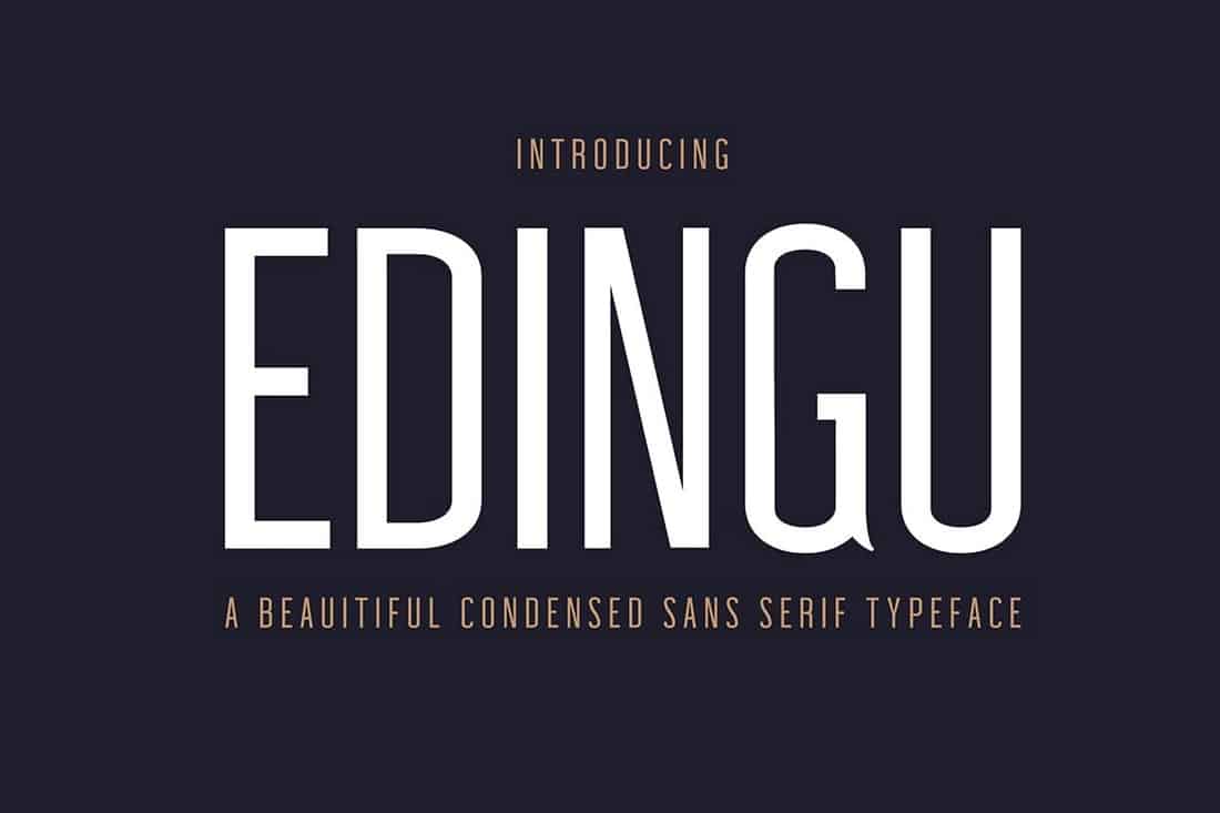 Edingu - Condensed Sans Serif Font Family