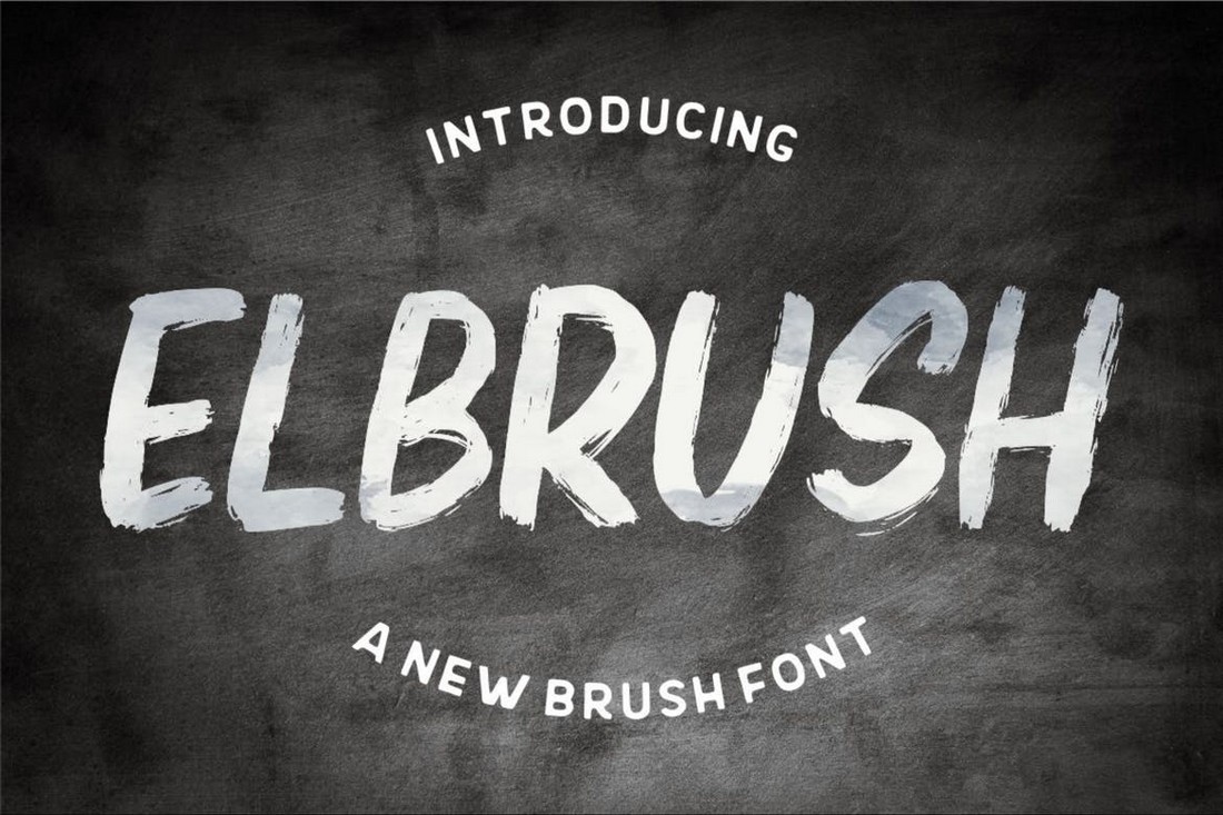 Elbrush - Procreate Brush Font