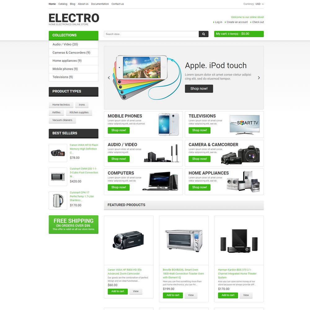 Electro - Free Shopify Theme for Online Stores