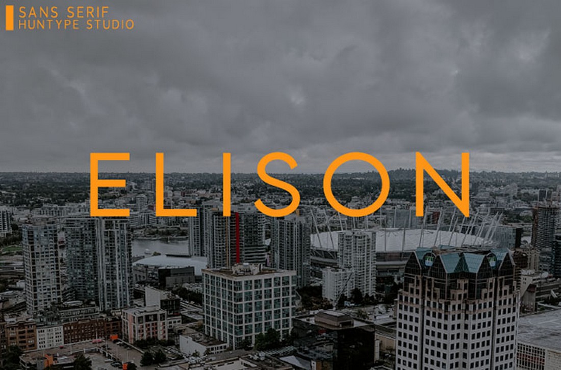 Elison - Free Sans Geometric Font