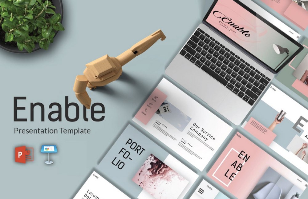 Enable - Free Modern Keynote Template