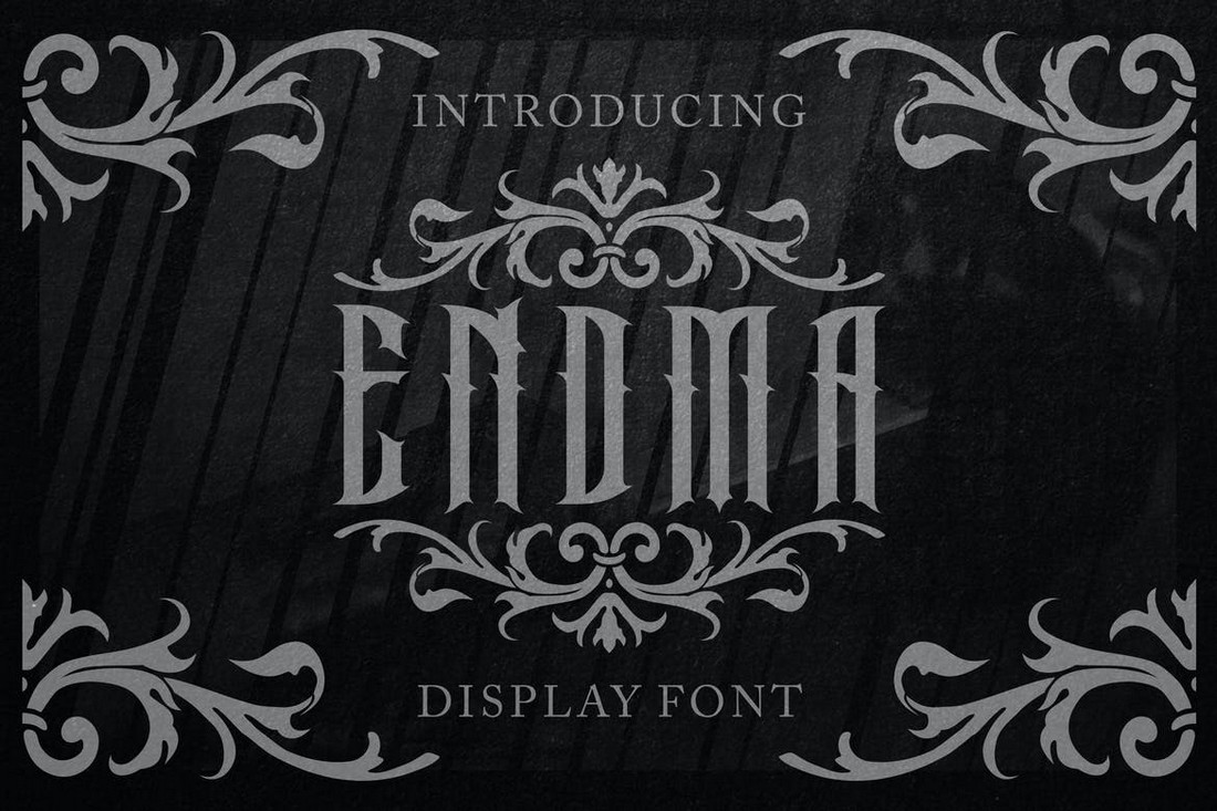 Endma - Font Logam Berat Gotik