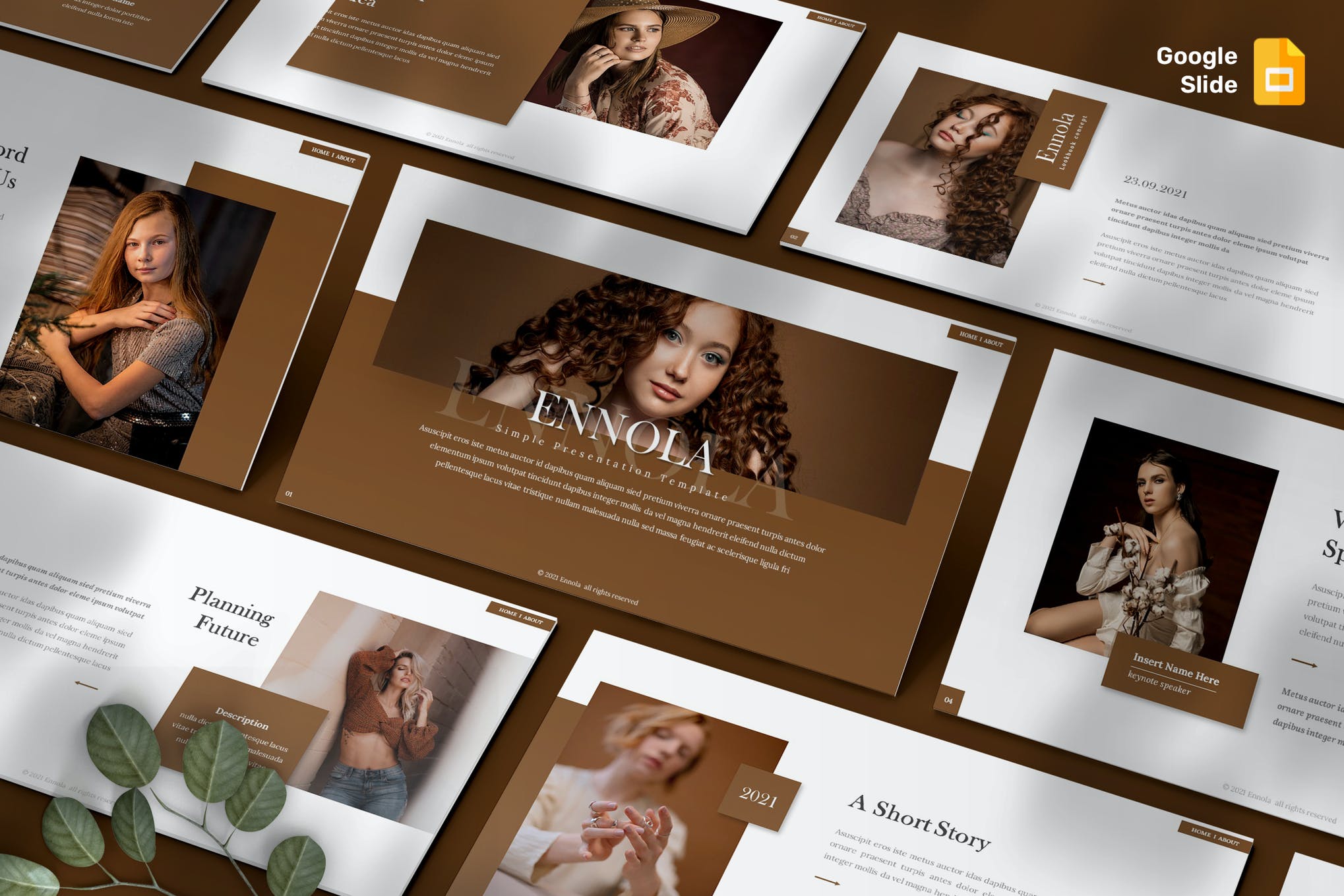 Ennola - Lookbook Google Slides Template