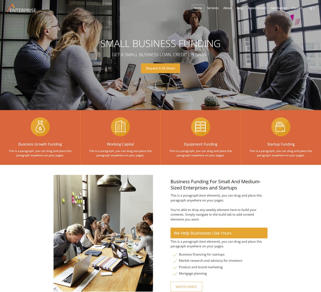 Enterprise-weebly theme