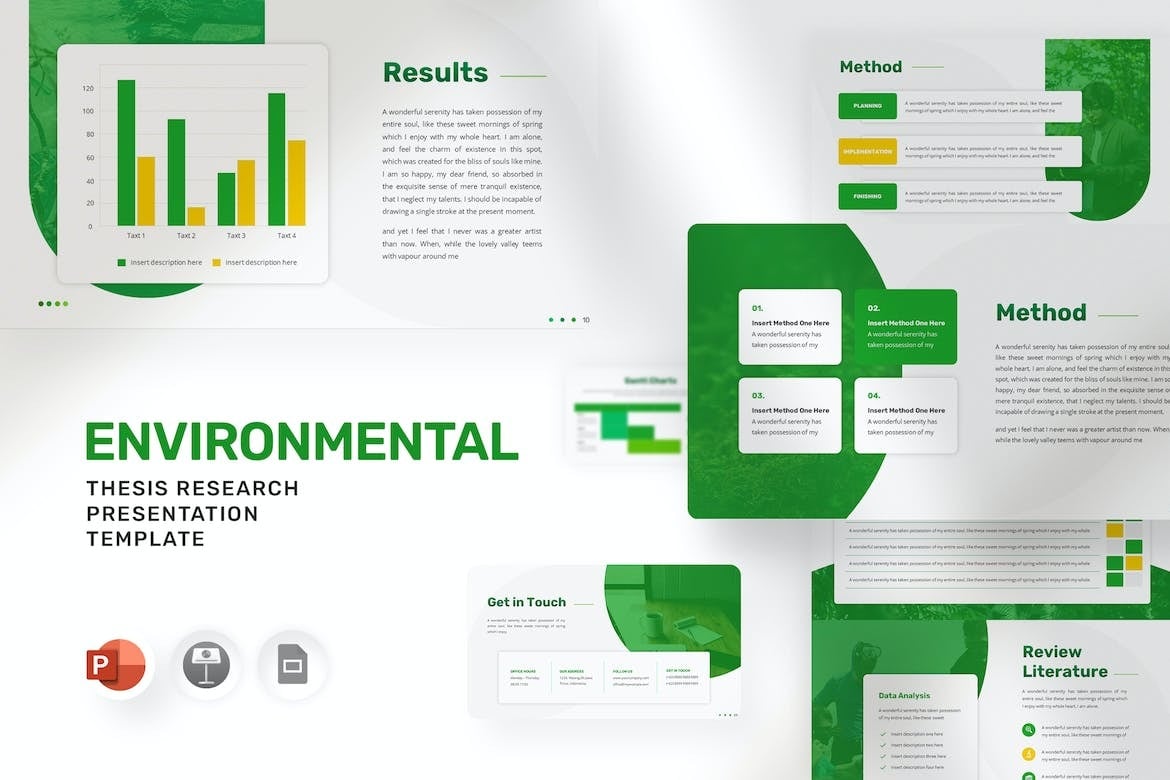 Environmental Thesis Research Powerpoint Template