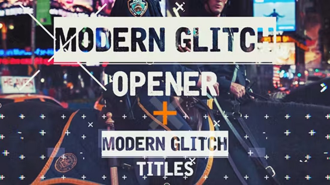 Epic Modern Glitch Opener for After Effects