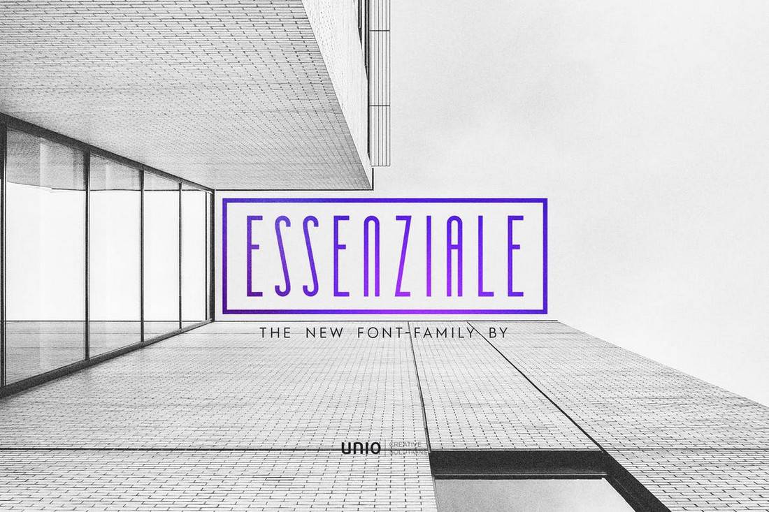 Essenziale - Unique Narrow Font Family