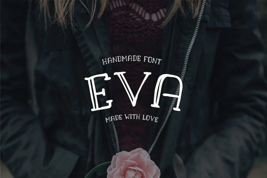 Eva - Free Handmade Rustic Font