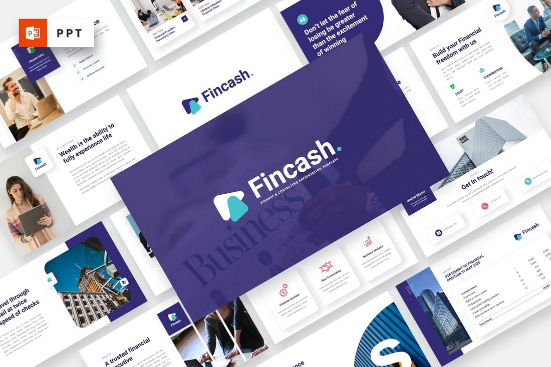 FINCASH - Finance & Consulting Powerpoint Template