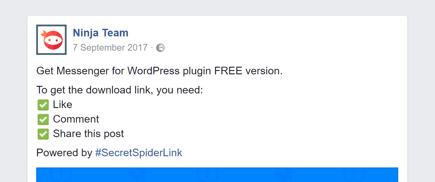 Facebook SpiderLink Plugin