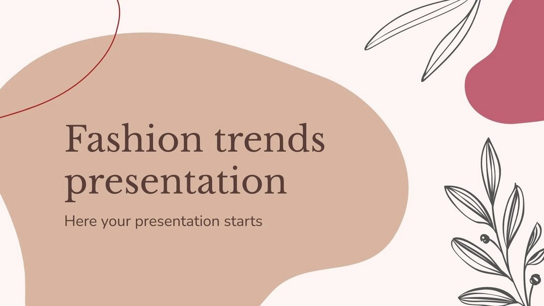 Fashion Trends Free PowerPoint Template