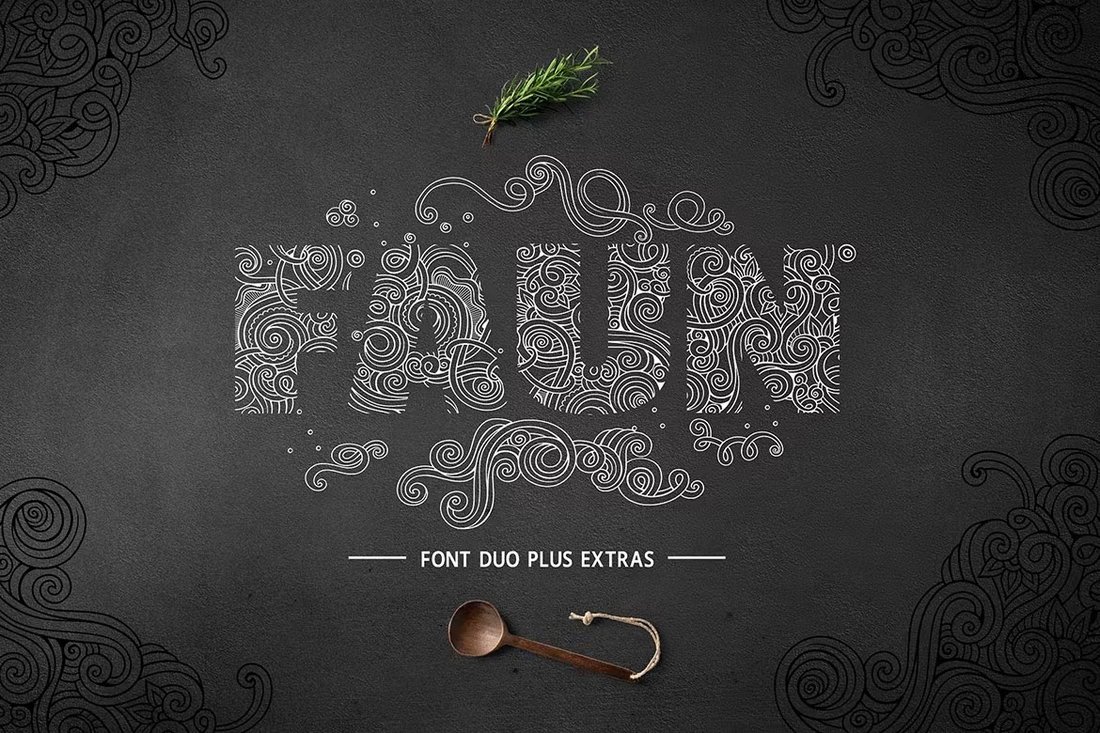 Faun - Sophisticated Monogram Font Duo