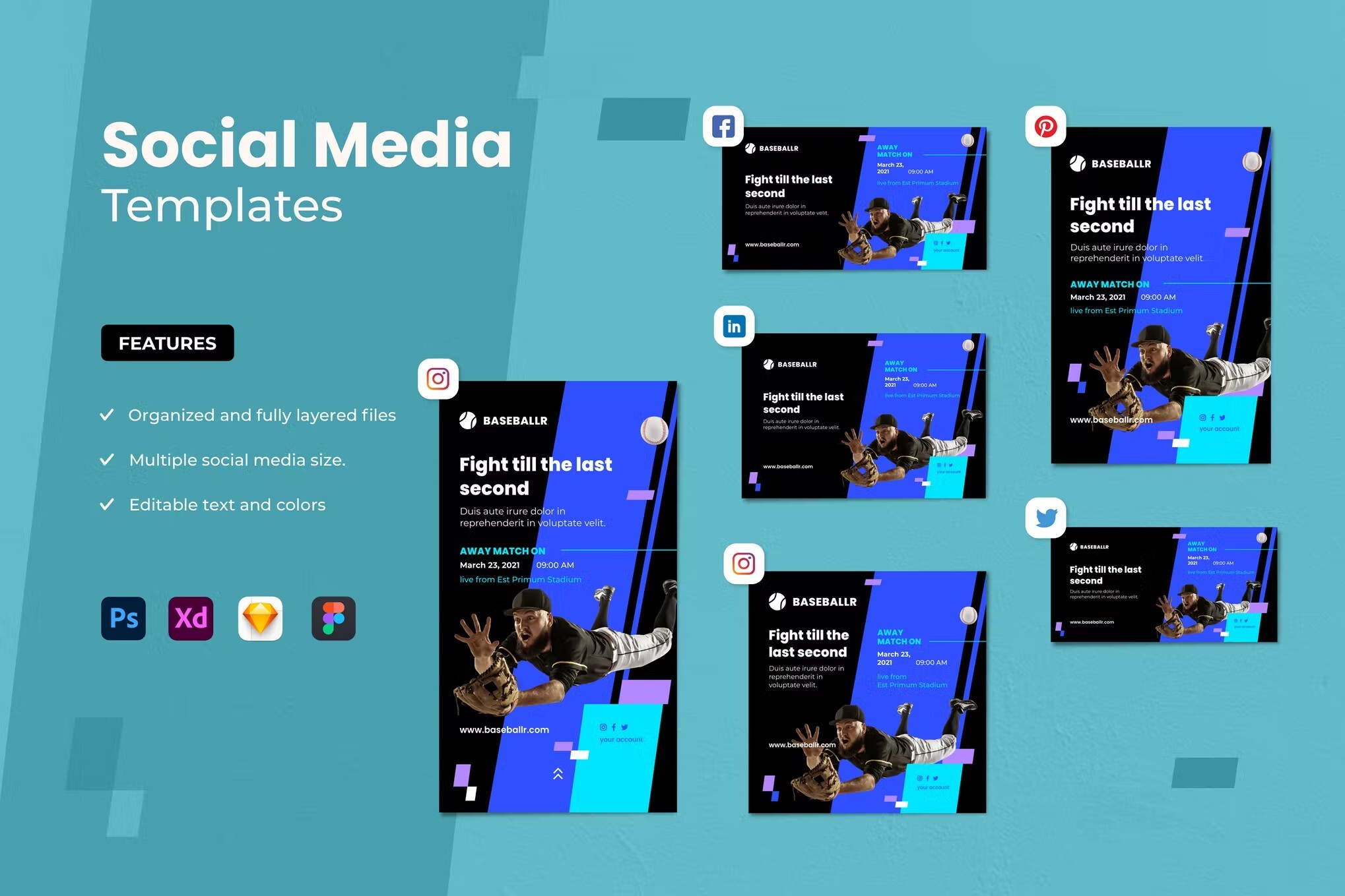 Figma social media template