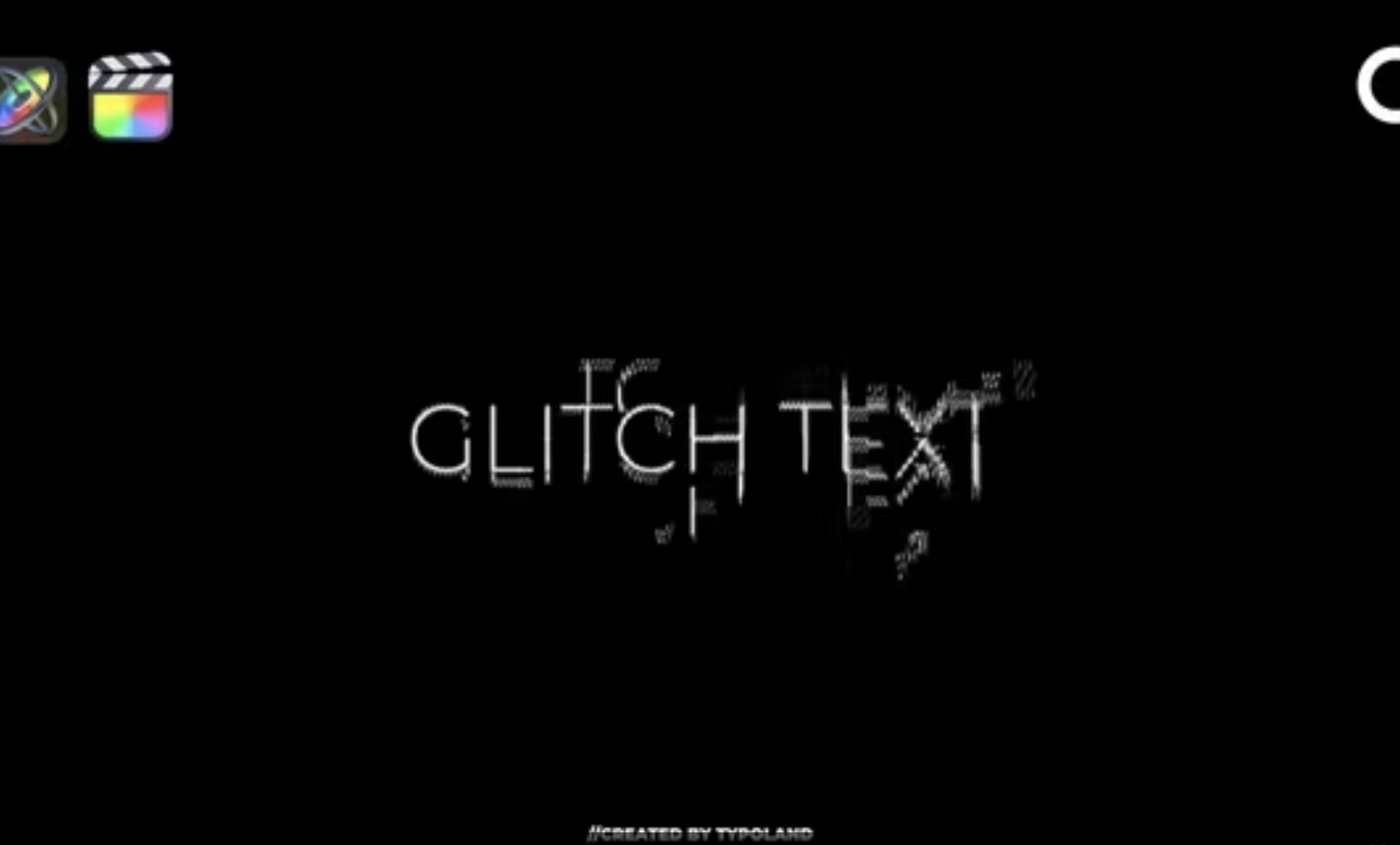 Glitch Text Effects Toolkit + 30 Title Animation Presets, Titles