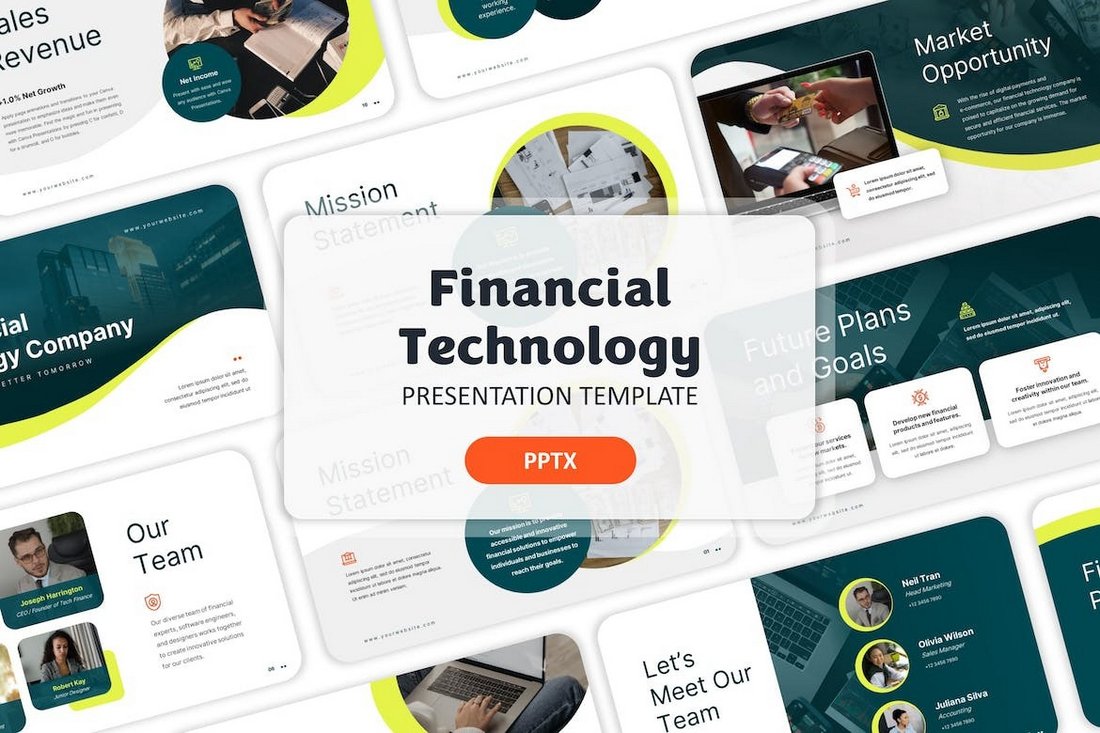 Financial Technology PowerPoint Template