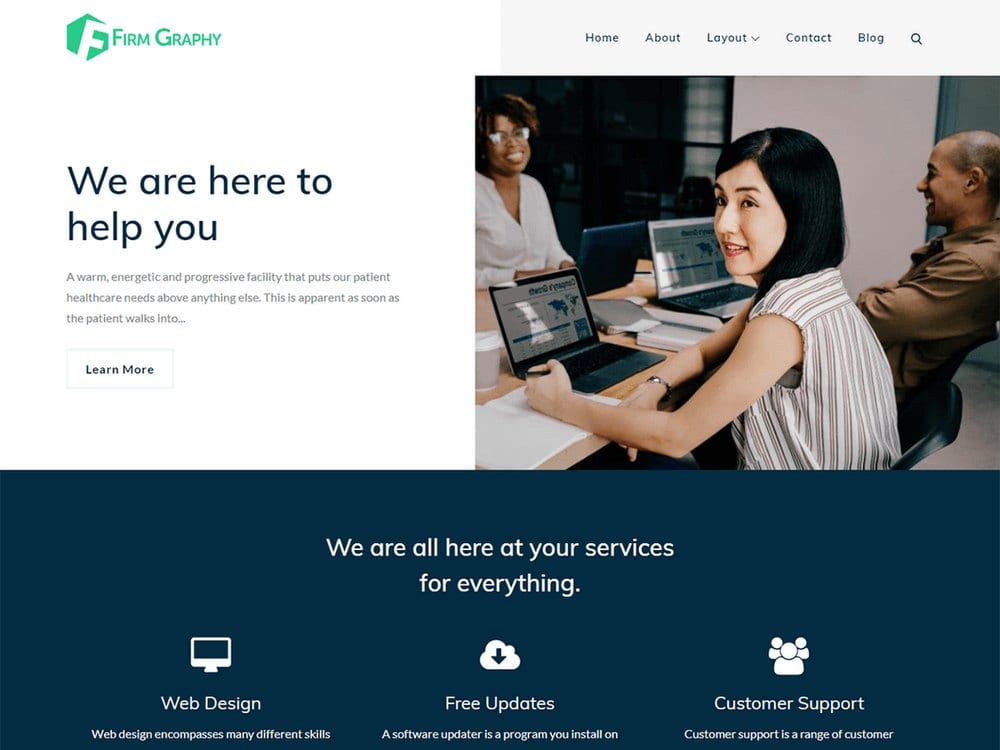 Firm Graphy-free-wordpress-theme