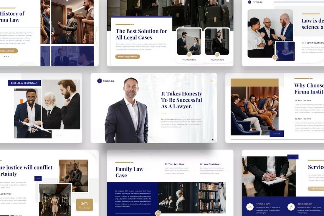 Firma - Lawyer PowerPoint Template