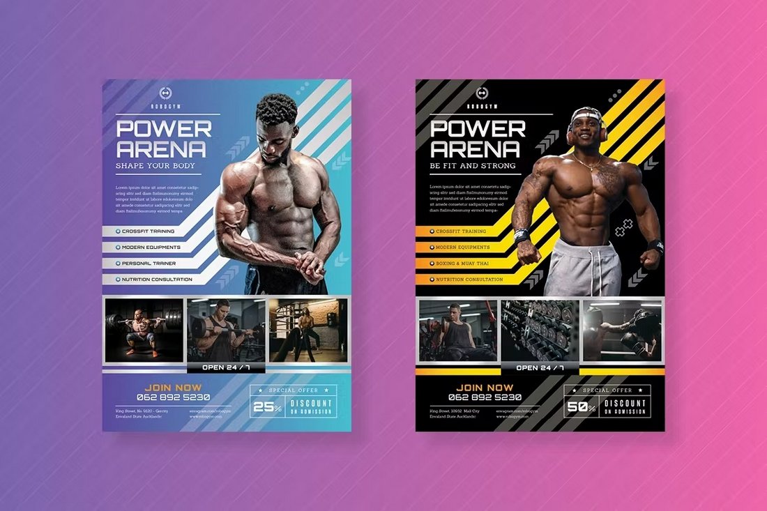 Fitness & Gym Flyer Template PSD