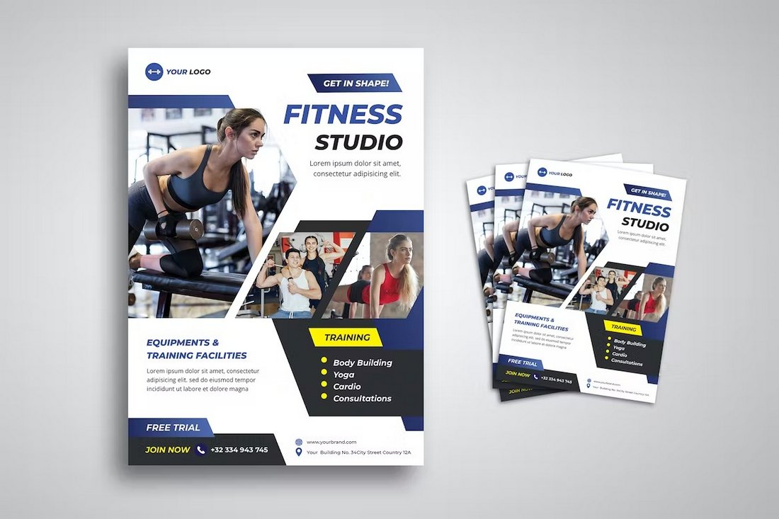 Fitness Studio Flyer Template