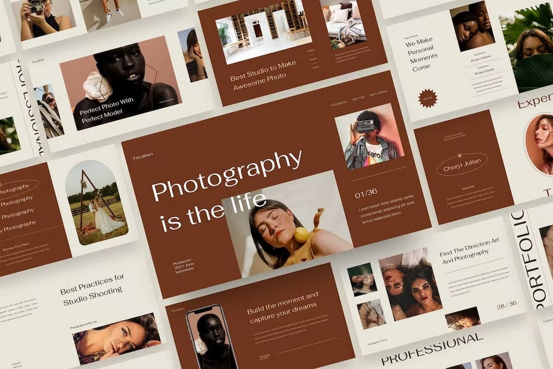 Focalism - Photography Portfolio Google Slides Template