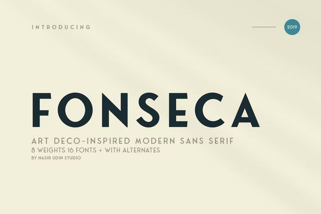 Fonseca - Art Deco font for Business Letterheads