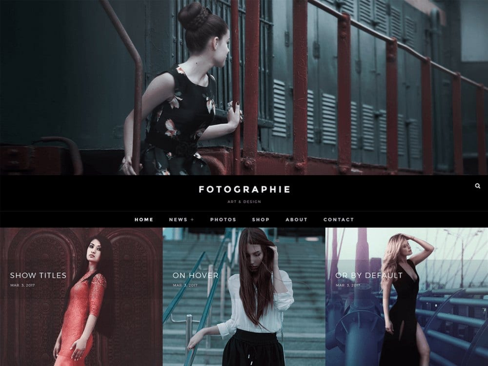 Fotografie - Free WordPress Photography Theme