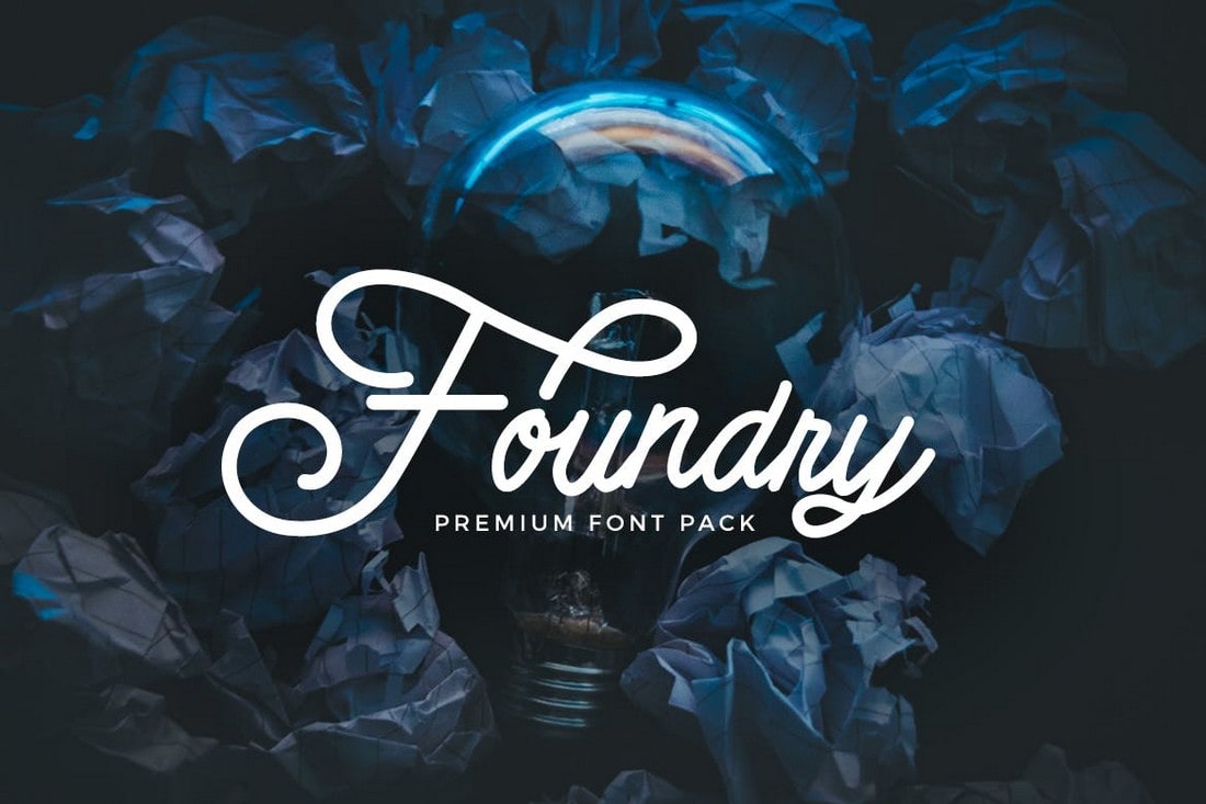 Foundry - Cursive Script Font Pack