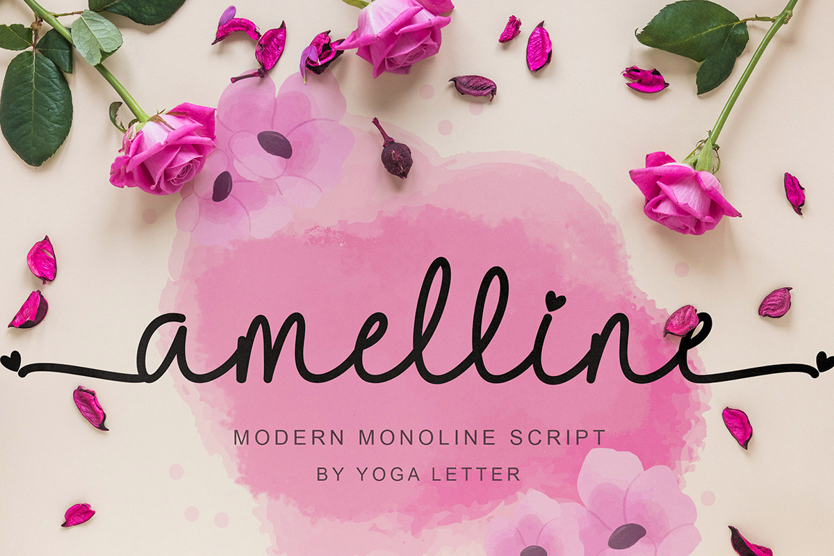 Free Amelline Calligraphy Font