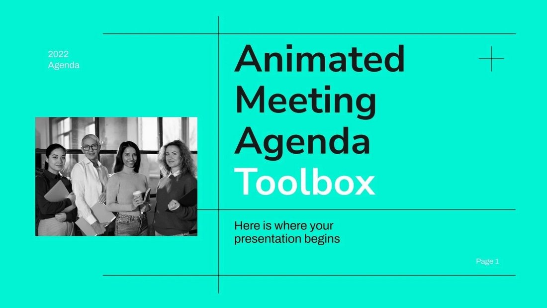 Free Animated Meeting PowerPoint Template