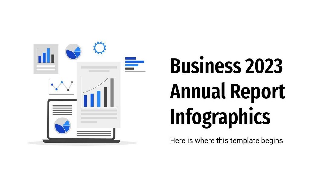 annual report template free download Free Annual Report Infographics for PowerPoint