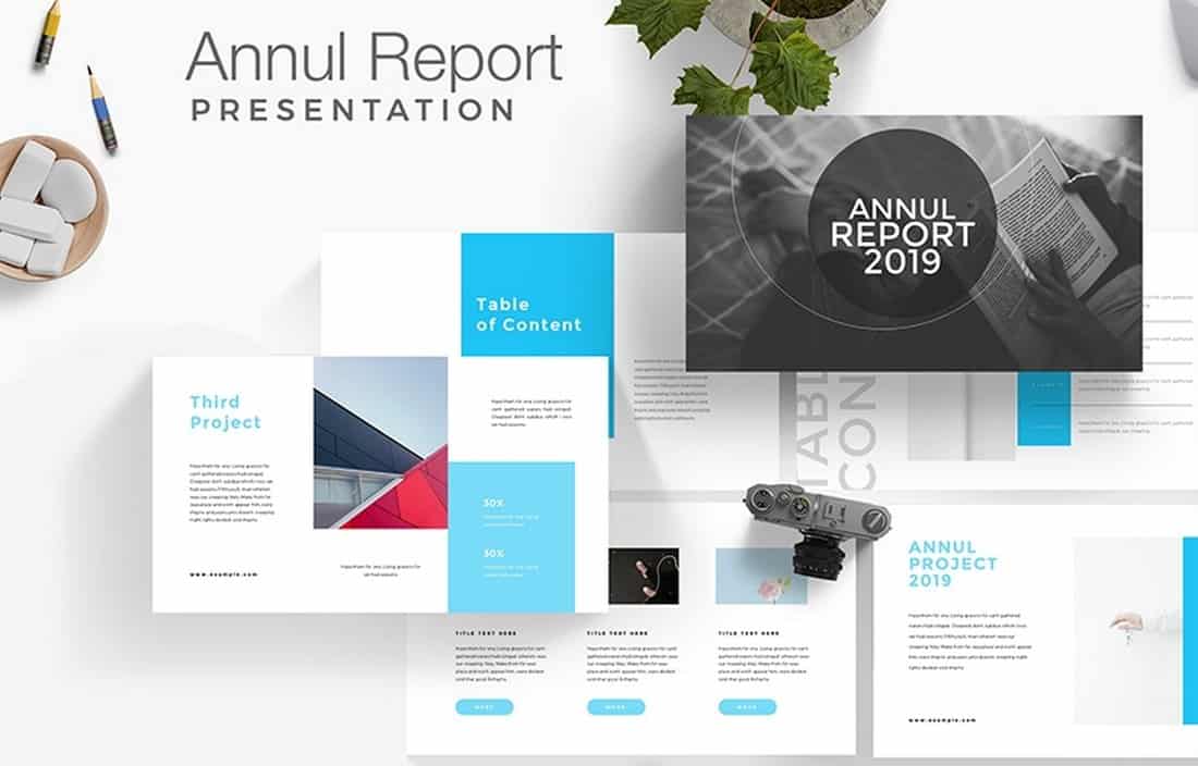 Free Annul Report Presentation Template