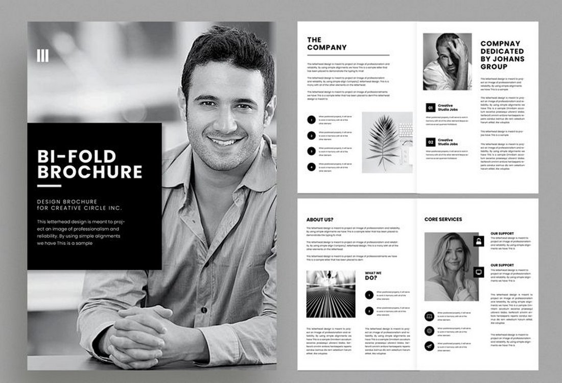 Free BiFold Brochure InDesign Template