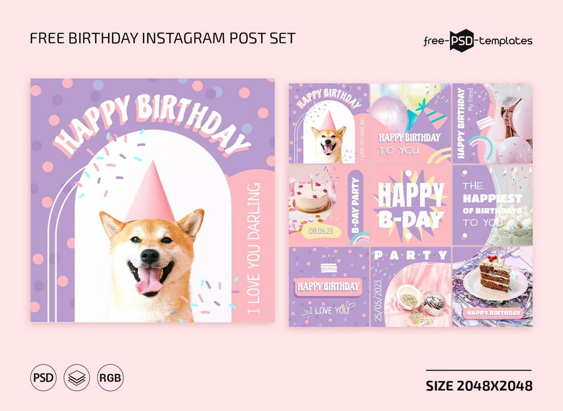 25+ Birthday Instagram Story Template