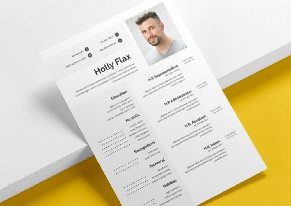 Free Black & White Resume Template