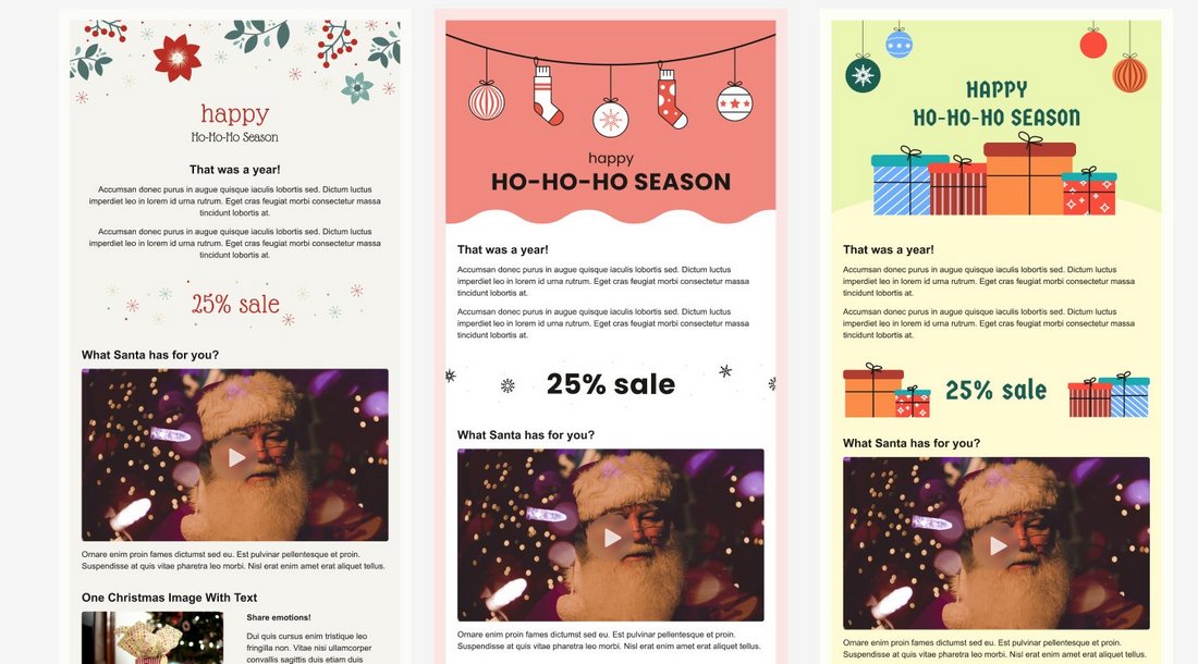 Free Christmas Email Templates for Figma