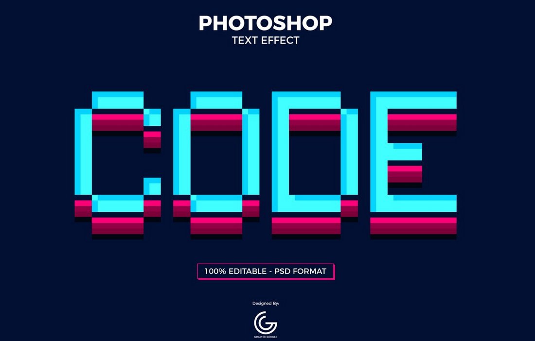 Free Code Photoshop Text Effect